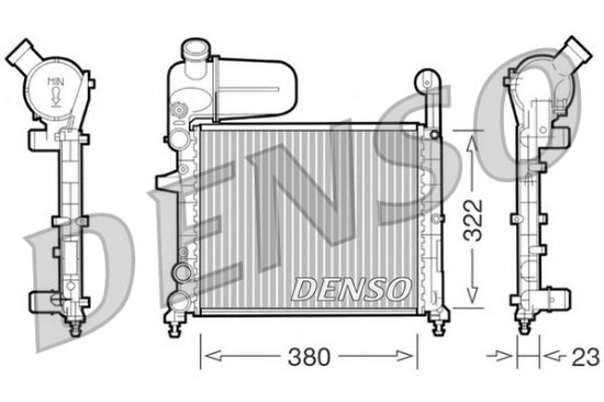 Obrázok Chladič motora DENSO  DRM09134