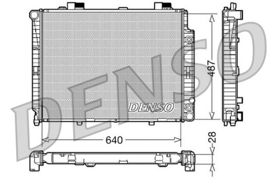 Obrázok Chladič motora DENSO  DRM17088