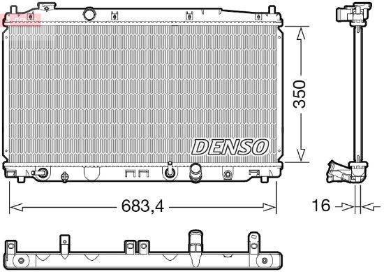 Obrázok Chladič motora DENSO  DRM40053