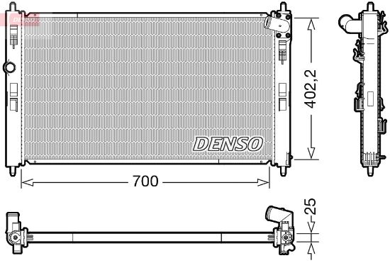 Obrázok Chladič motora DENSO  DRM45053