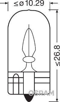Obrázok żiarovka pre osvetlenie vnútorného priestoru OSRAM ORIGINAL 2841