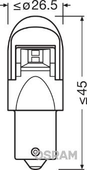 Obrázok żiarovka pre polohové/obrysové svetlo OSRAM LEDriving PREMIUM Retrofit 7556R02B