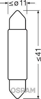 Obrázok żiarovka osvetlenia batożinového priestoru OSRAM LEDriving STANDARD Retrofit 6441BL01B