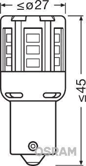 Obrázok żiarovka pre polohové/obrysové svetlo OSRAM LEDriving STANDARD Retrofit 7456YE02B
