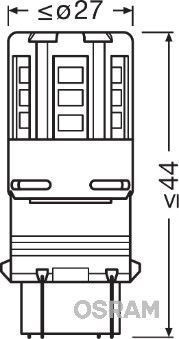 Obrázok żiarovka pre polohové/obrysové svetlo OSRAM LEDriving STANDARD Retrofit 3547CW02B