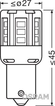 Obrázok żiarovka pre parkovacie/polohové svetlo OSRAM LEDriving STANDARD Retrofit 7457YE02B