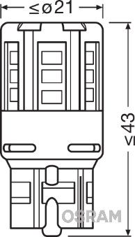 Obrázok żiarovka OSRAM LEDriving STANDARD Retrofit 7705CW02B