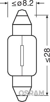 Obrázok żiarovka pre osvetlenie vnútorného priestoru OSRAM ORIGINAL 6430