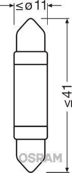 Obrázok żiarovka osvetlenia batożinového priestoru OSRAM LEDriving PREMIUM Retrofit 6499WW01B