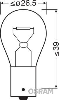 Obrázok żiarovka brzdového svetla OSRAM ORIGINAL 7529