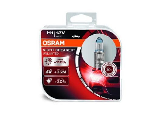 Obrázok żiarovka pre hlavný svetlomet OSRAM NIGHT BREAKER UNLIMITED 64150NBUHCB