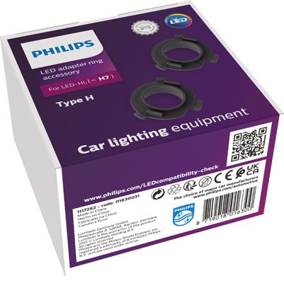 Obrázok Objímka żiarovky hlavného svetlometu PHILIPS Adapter Ring H7-LED Type H 11172X2