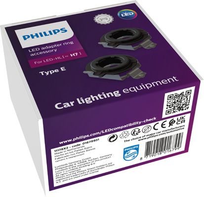 Obrázok Objímka żiarovky hlavného svetlometu PHILIPS Adapter Ring H7-LED Type E 11178X2
