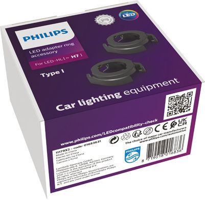Obrázok Objímka żiarovky hlavného svetlometu PHILIPS Adapter Ring H7-LED Type I 11179X2
