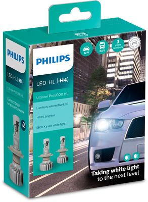 Obrázok żiarovka PHILIPS Ultinon Pro5000 H4-LED 11342U50CWX2