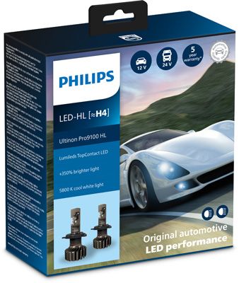 Obrázok żiarovka PHILIPS Ultinon Pro9100 H4-LED 11342U91X2