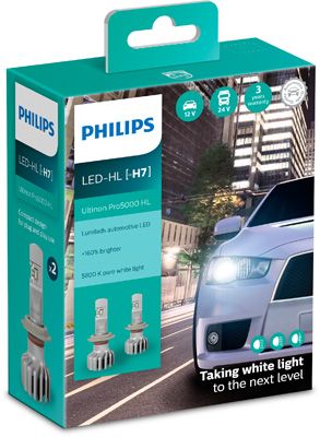 Obrázok żiarovka PHILIPS Ultinon Pro5000 H7-LED 11972U50CWX2