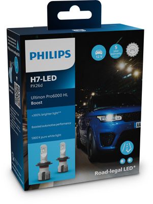 Obrázok żiarovka PHILIPS Ultinon Pro6000 Boost H7-LED 11972U60BX2