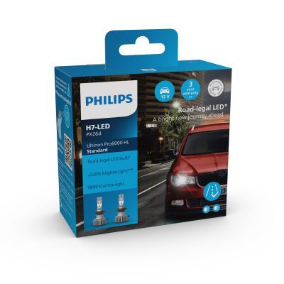 Obrázok żiarovka PHILIPS Ultinon Pro6000 Standard H7-LED (7500352) 11972U60SX2