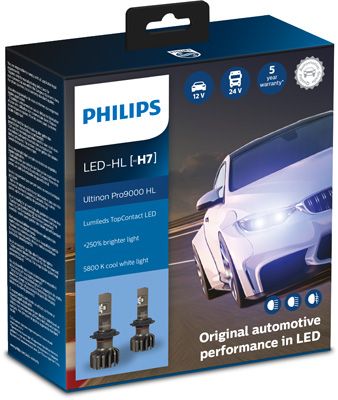 Obrázok żiarovka PHILIPS Ultinon Pro9000 H7-LED 11972U90CWX2