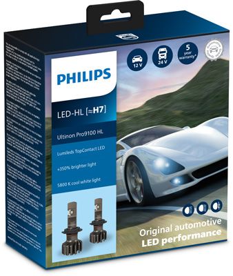 Obrázok żiarovka PHILIPS Ultinon Pro9100 H7-LED 11972U91X2