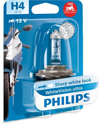 Obrázok żiarovka PHILIPS WhiteVision ultra moto 12342WVUBW