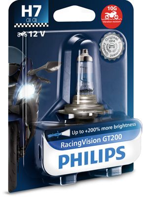 Obrázok żiarovka PHILIPS RacingVision GT200 moto 12972RGTBW