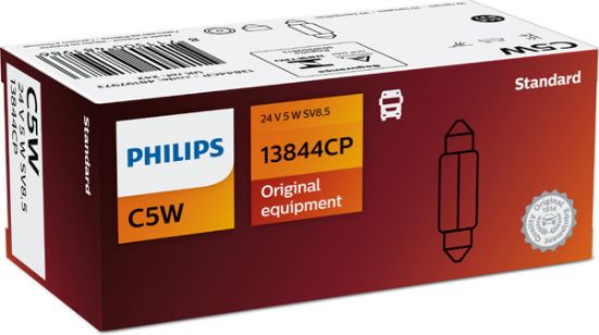 Obrázok żiarovka osvetlenia poznávacej značky PHILIPS  13844CP