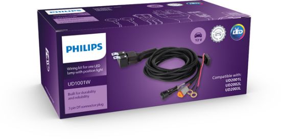Obrázok Sada vedení pre diaľkový svetlomet PHILIPS Ultinon Drive wiring harness kit UD1001WX1