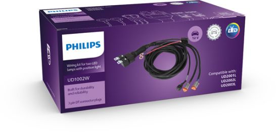 Obrázok Sada vedení pre diaľkový svetlomet PHILIPS Ultinon Drive wiring harness kit UD1002WX1