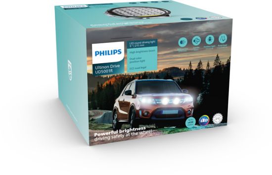 Obrázok Diaľkový svetlomet PHILIPS Ultinon Drive 9" LED round driving light UD5001RX1