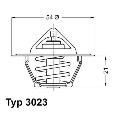 Obrázok Termostat chladenia BorgWarner (Wahler)  302387D