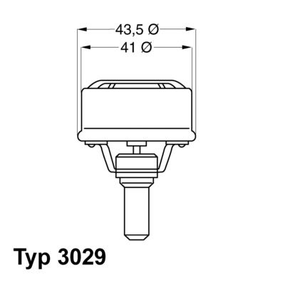 Obrázok Termostat chladenia BorgWarner (Wahler)  302986
