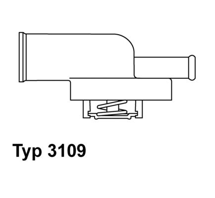 Obrázok Termostat chladenia BorgWarner (Wahler)  310987D