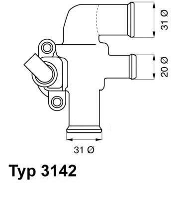 Obrázok Termostat chladenia BorgWarner (Wahler)  314290D