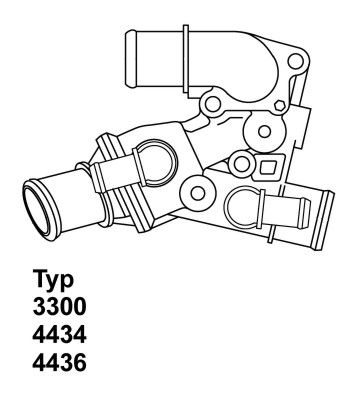 Obrázok Termostat chladenia BorgWarner (Wahler)  330080D