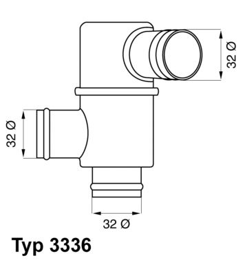 Obrázok Termostat chladenia BorgWarner (Wahler)  333683