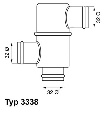Obrázok Termostat chladenia BorgWarner (Wahler)  333880