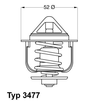 Obrázok Termostat chladenia BorgWarner (Wahler)  347788D