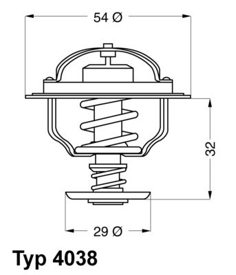 Obrázok Termostat chladenia BorgWarner (Wahler)  403865D