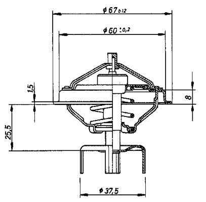 Obrázok Termostat chladenia BorgWarner (Wahler)  4094711