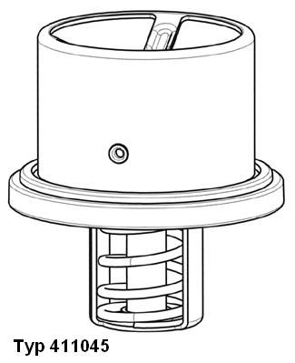 Obrázok Termostat chladenia BorgWarner (Wahler)  41104582D