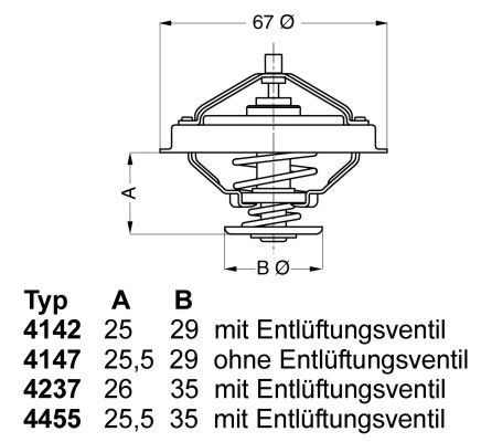 Obrázok Termostat chladenia BorgWarner (Wahler)  423780D