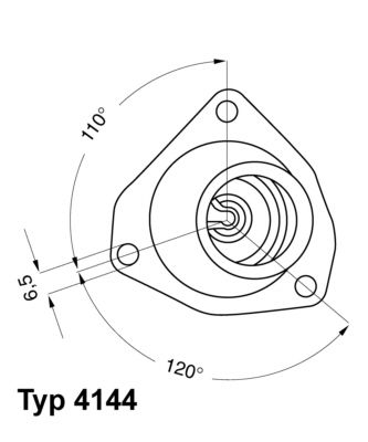 Obrázok Termostat chladenia BorgWarner (Wahler)  414492D