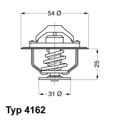 Obrázok Termostat chladenia BorgWarner (Wahler)  416279D
