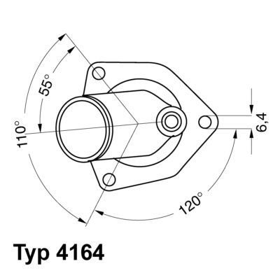 Obrázok Termostat chladenia BorgWarner (Wahler)  416492D