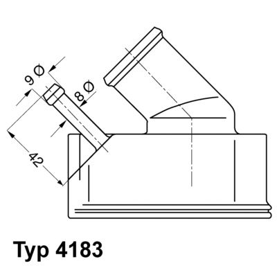Obrázok Termostat chladenia BorgWarner (Wahler)  418392D