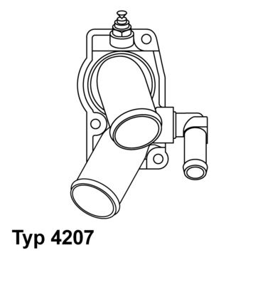 Obrázok Termostat chladenia BorgWarner (Wahler)  420792D