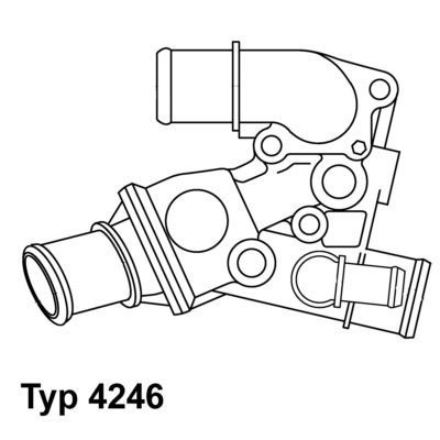 Obrázok Termostat chladenia BorgWarner (Wahler)  424680D