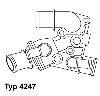 Obrázok Termostat chladenia BorgWarner (Wahler)  424780D